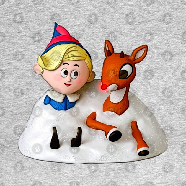 Hermey and Rudolph in the Snow by Pop Fan Shop